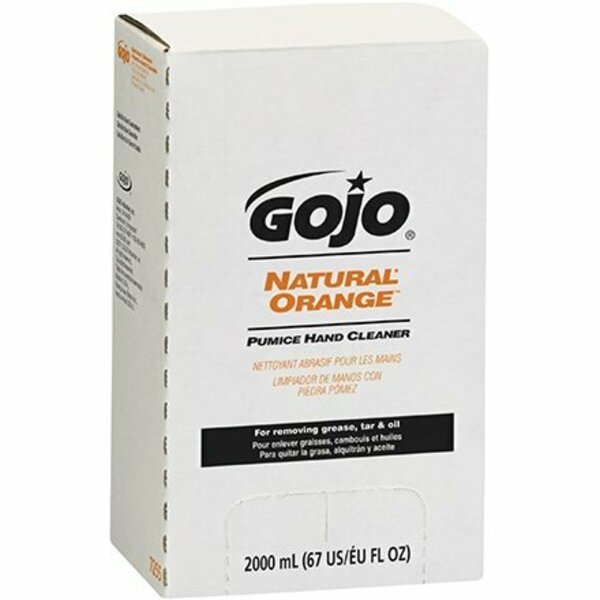 Bsc Preferred GOJO Natural* Orange Pumice Hand Cleaner Refill Box - 2,000 mL, 4PK S-7293-2K